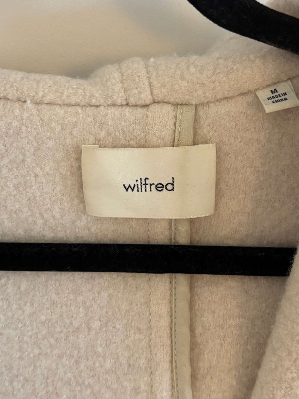 Aritzia Wilfred Acre Robe Belted Merino Wool Robe Jacket Medium - Picture 3 of 13